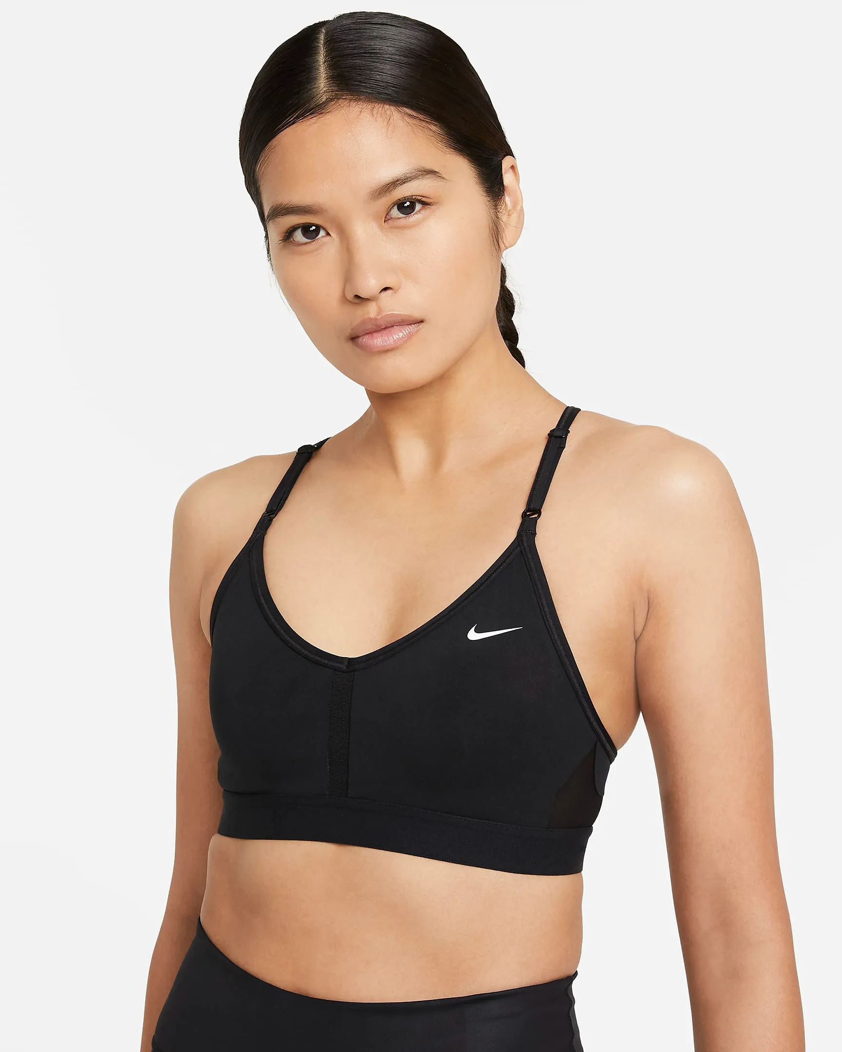 Nike Indy Light-Support Padded V-Neck Sports Bra For Women's