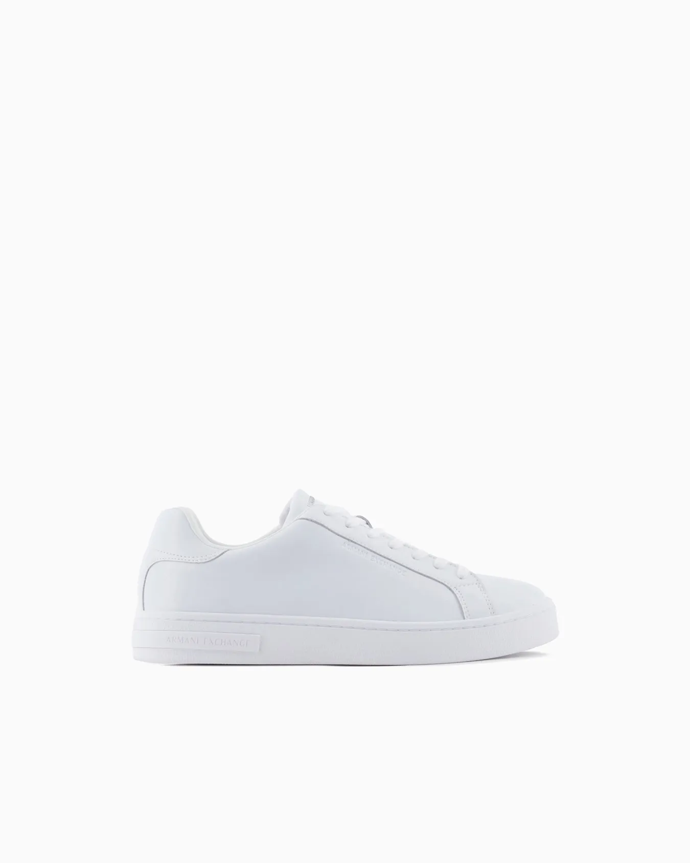 Armani Leather sneakers with logo on the sole