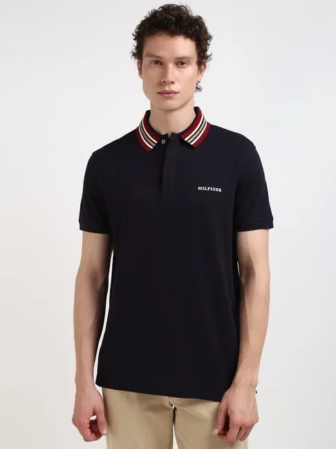 Tommy Hilfiger Polo T-Shirt in Navy Regular Fit